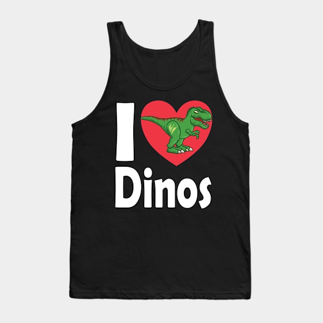 Dinosaur love Tank Top by Jackys Design Room